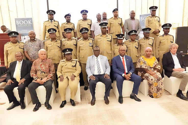 Photo Impressions of the book launching event-Police Officers with the Rrd. Inspector of Police Saidi Ally Mwema 